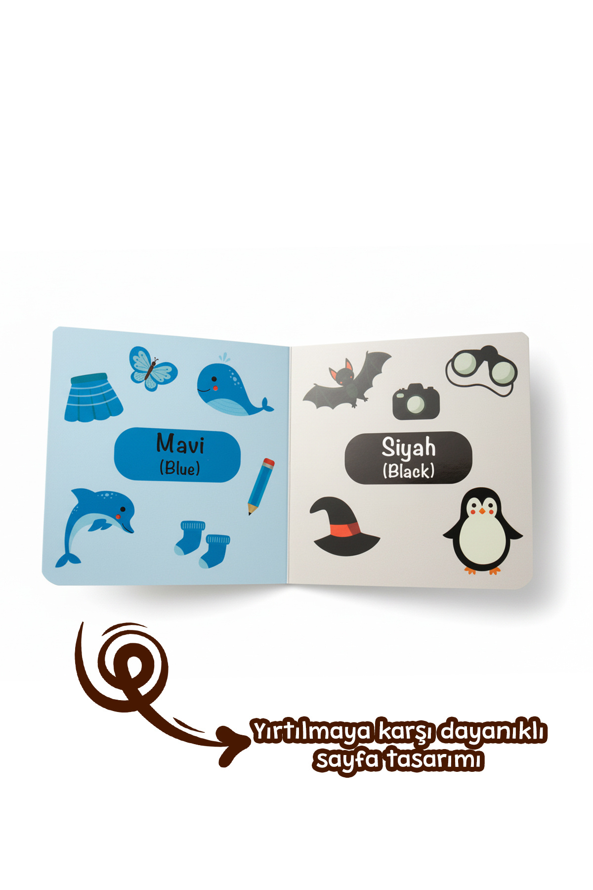 MERT BEBEK Bebeğimin İlk Minik Kütüphanesi Eğitici Bebek Kitap Seti 12’li Türkçe İngilizce 1+ Yaş fotoğrafı 6 (önizleme)