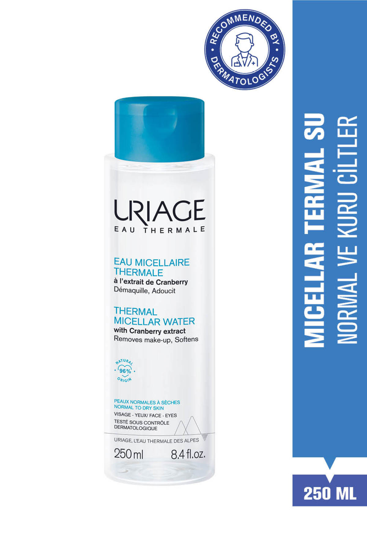 Uriage HYGIENE Micellar Makyaj Temizleme Suyu - Normal ve Kuru Ciltler için 250 ml — URG003608