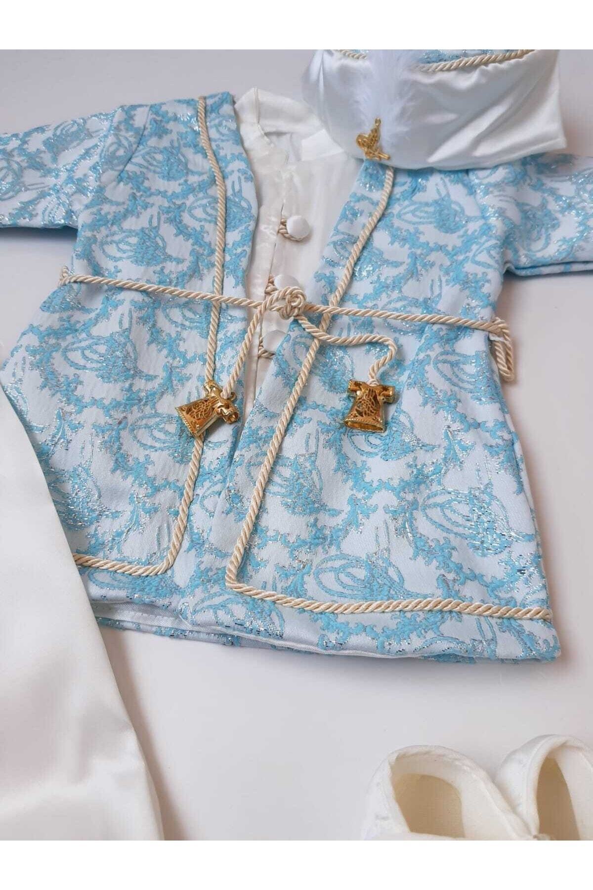 PİLEKİ BABY Yenidoğan 0 6 Ay Mevlüt Sünnet Takımı Mevlütlük Sünnetlik Şehzade Takımı Bebek Hediyelik fotoğrafı 5 (önizleme)