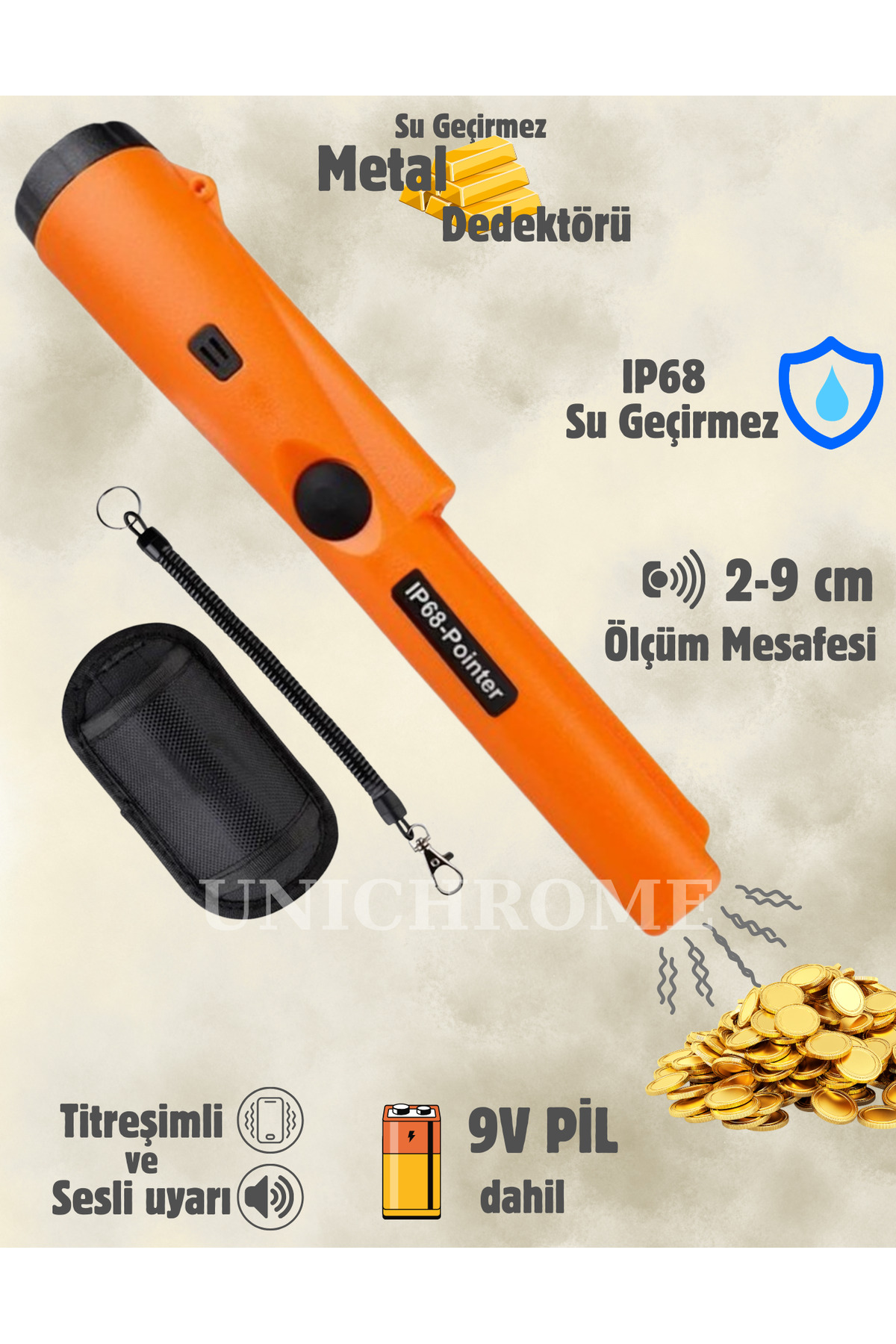 Hubstein Gpponiter2 El Tipi Ip68 Altın Metal Dedektörü - Fiyatı