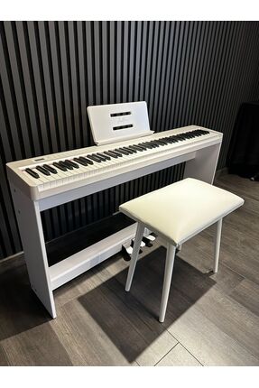 AUSTIN Beyaz Digital Piyano Hassasiyetli 88 Dolgu Tuş 3 Pedal Tabure Kulaklık...