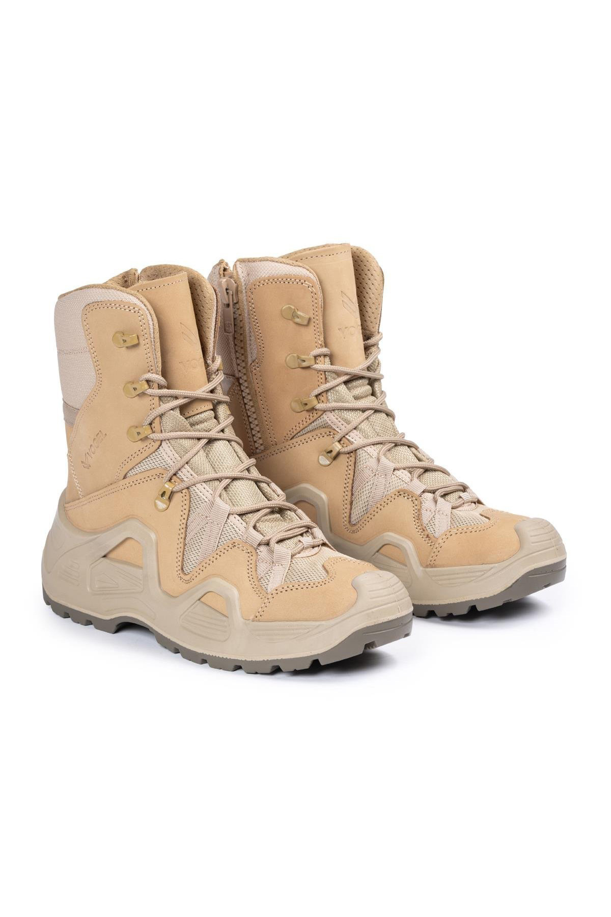 Vogel  M1491 Fermuarlı Bej Çöl Rengi Askeri Bot 4 mevsim