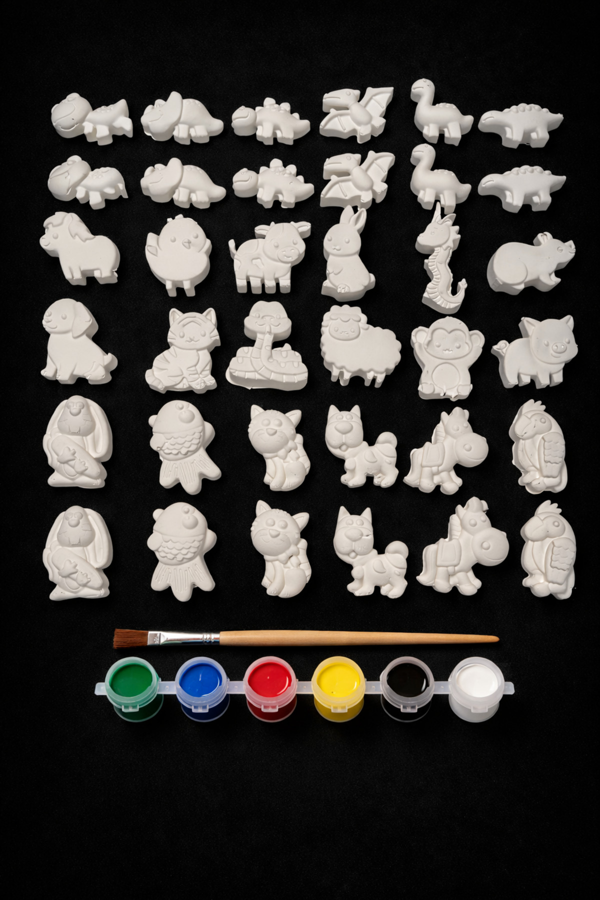 Misse 36 Adet (3D) Hayvanlar Alemi Taş Boyama Figür Çocuk Gelişimi Boyama Etkinlik Seti Zoo Stone Painting fotoğrafı 3 (önizleme)