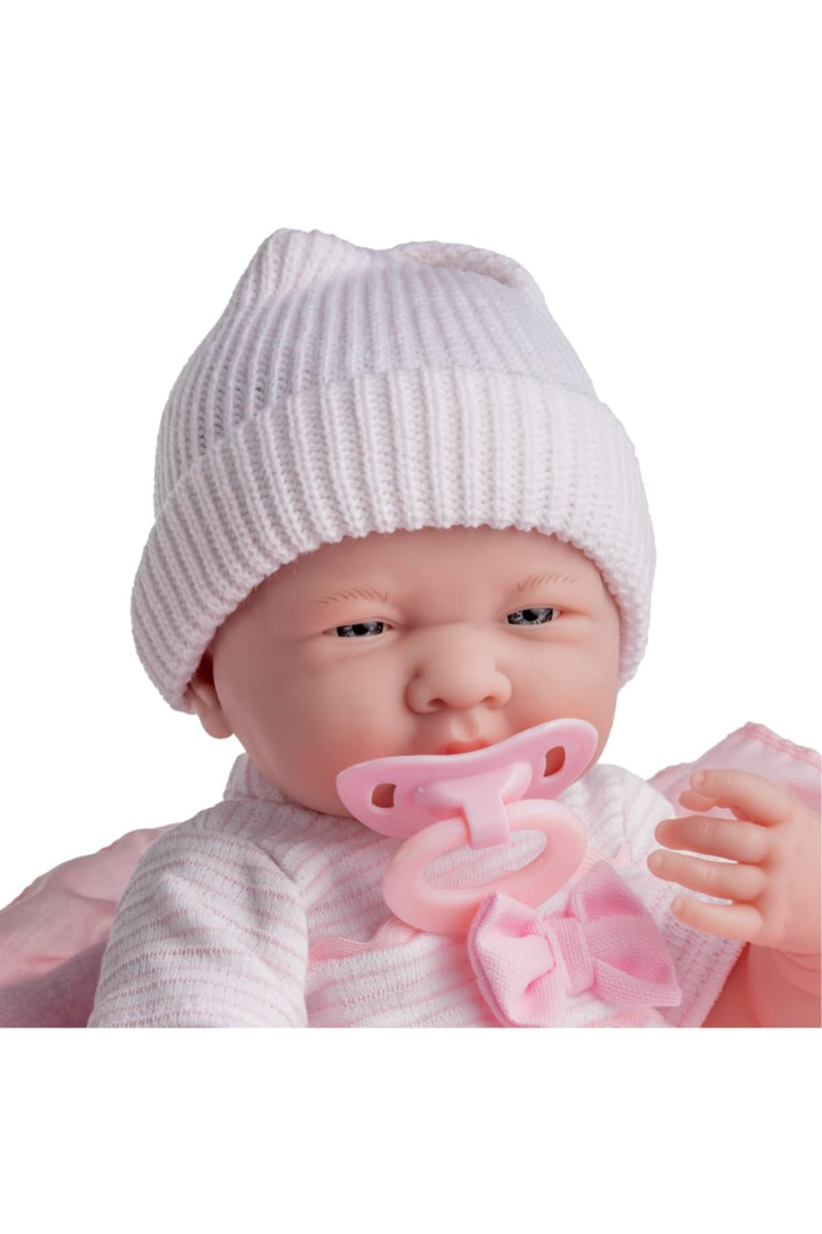 Berenguer Gerçekçi Yenidoğan Oyuncak Bebek 39 cm ve Pembe Kundak Seti fotoğrafı 4 (önizleme)