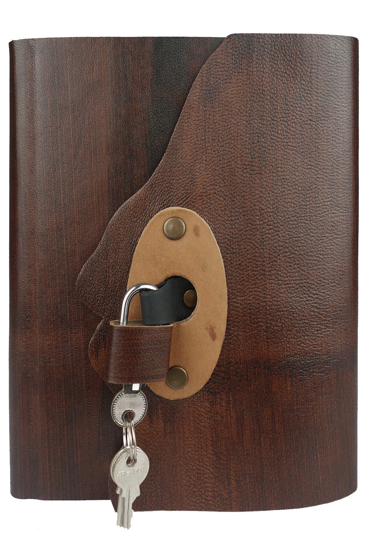 Genel Markalar Asma Kilitli Deri Hatıra Defteri Ntplle020 fotoğrafı 2 (önizleme)