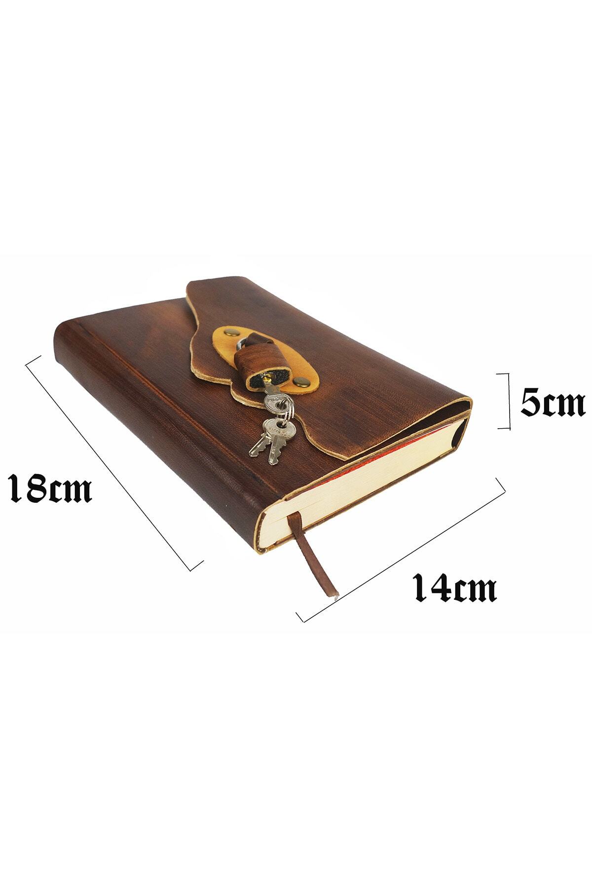 Genel Markalar Asma Kilitli Deri Hatıra Defteri Ntplle020 fotoğrafı 6 (önizleme)