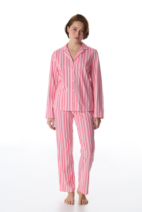 Penti Pembe Sleeper Club Gömlek Pantolon Pijama Takımı