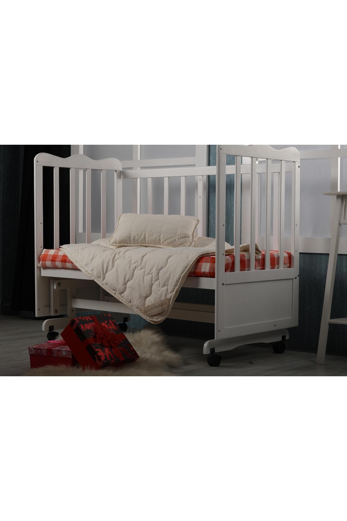Sleep Garden %100 Yün Bebek Yorgan 95x145 cm Tela Çantalı fotoğrafı 2 (önizleme)
