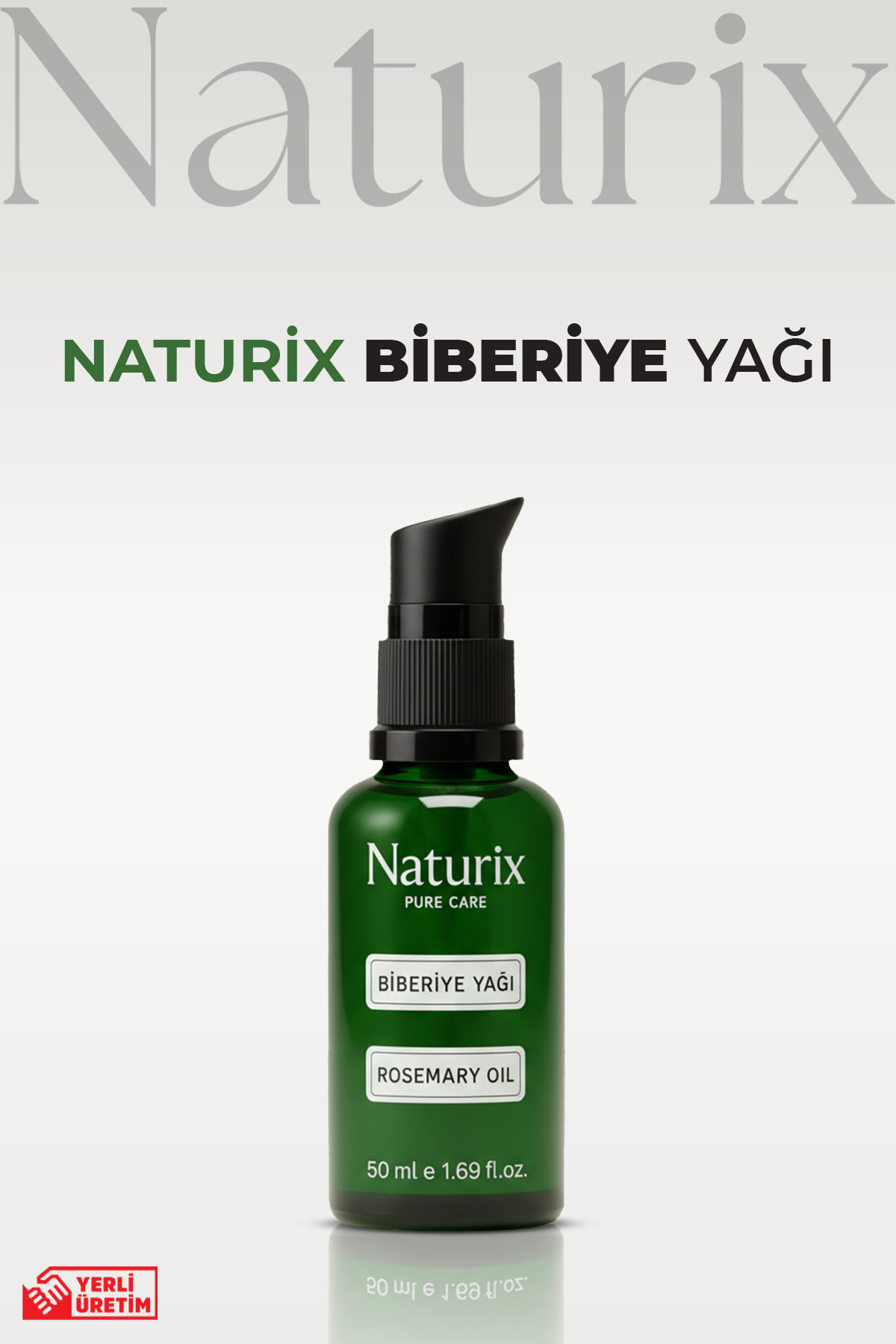 Naturix Biberiye Yağı %100 Doğal Dökülme Karşıtı, Saç Uzamasını Destekleyici ve Kepek Önleyici - 50 ml — 86974472920481