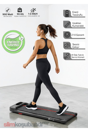 VFİT Slim Koşu Bandı 34x79 cm Minimal Ev & Ofis İçin Yürüyüş Bandı