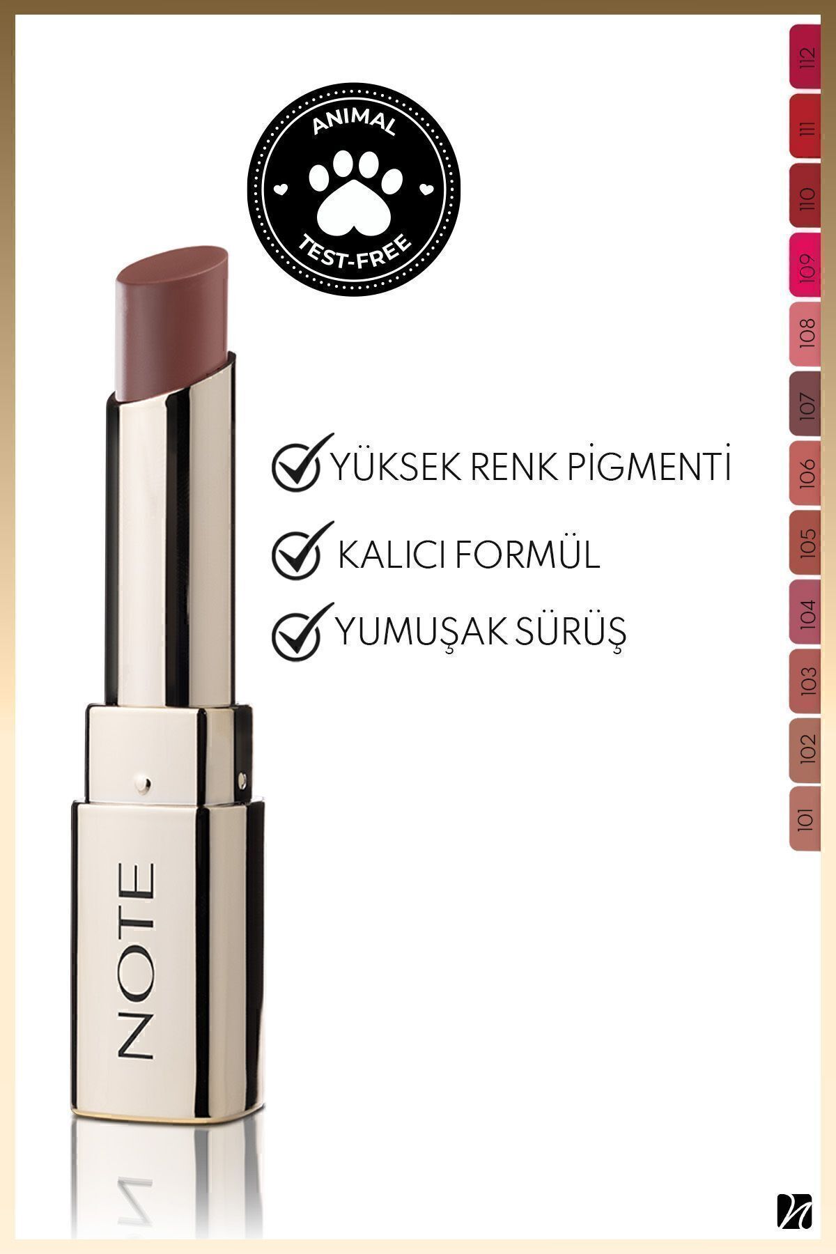 Iconic Matte Lipstick Kalıcı Mat Ruj 107 Idol - Kahverengi — قهوه‌ای LST ICONIC MATTE — تصویر 5 از 9