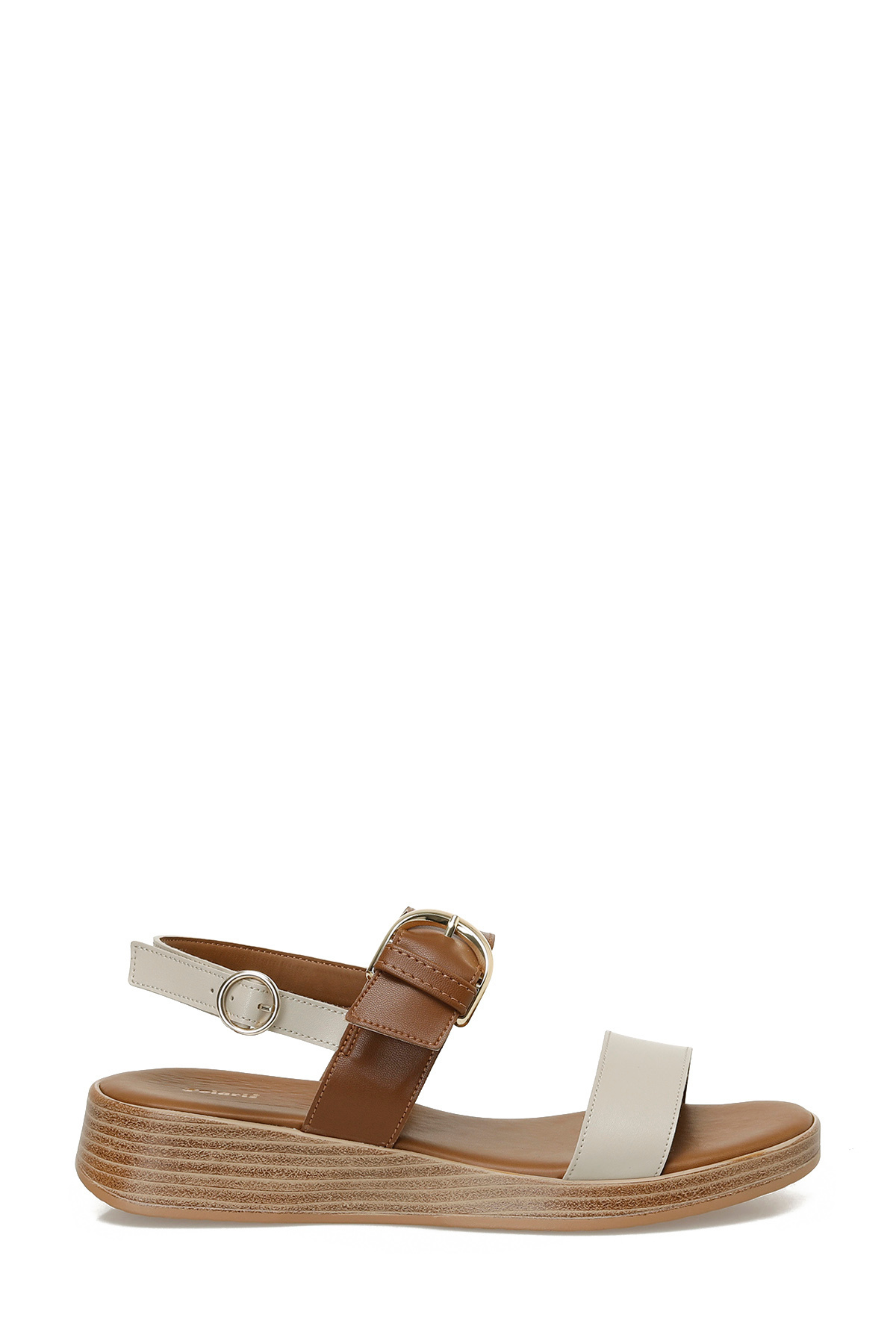 Polaris 325067.Z 5FX Taba Kadın Dolgu Topuk Sandalet - Fiyatı