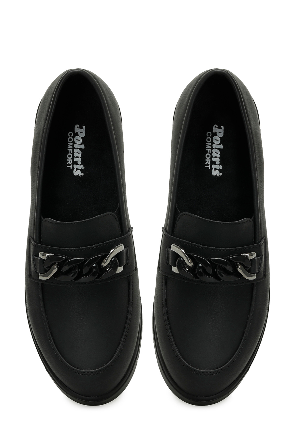 Polaris 165058.NZ5PR Siyah Kadın Loafer görsel 4