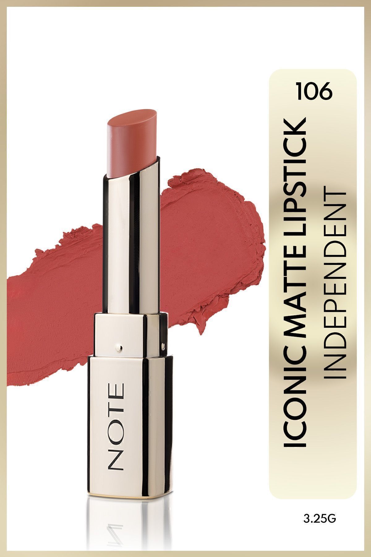 Note Cosmetics Iconic Matte Lipstick Kalıcı Mat Ruj 106 Independent - Nude - Fiyatı, Yorumları