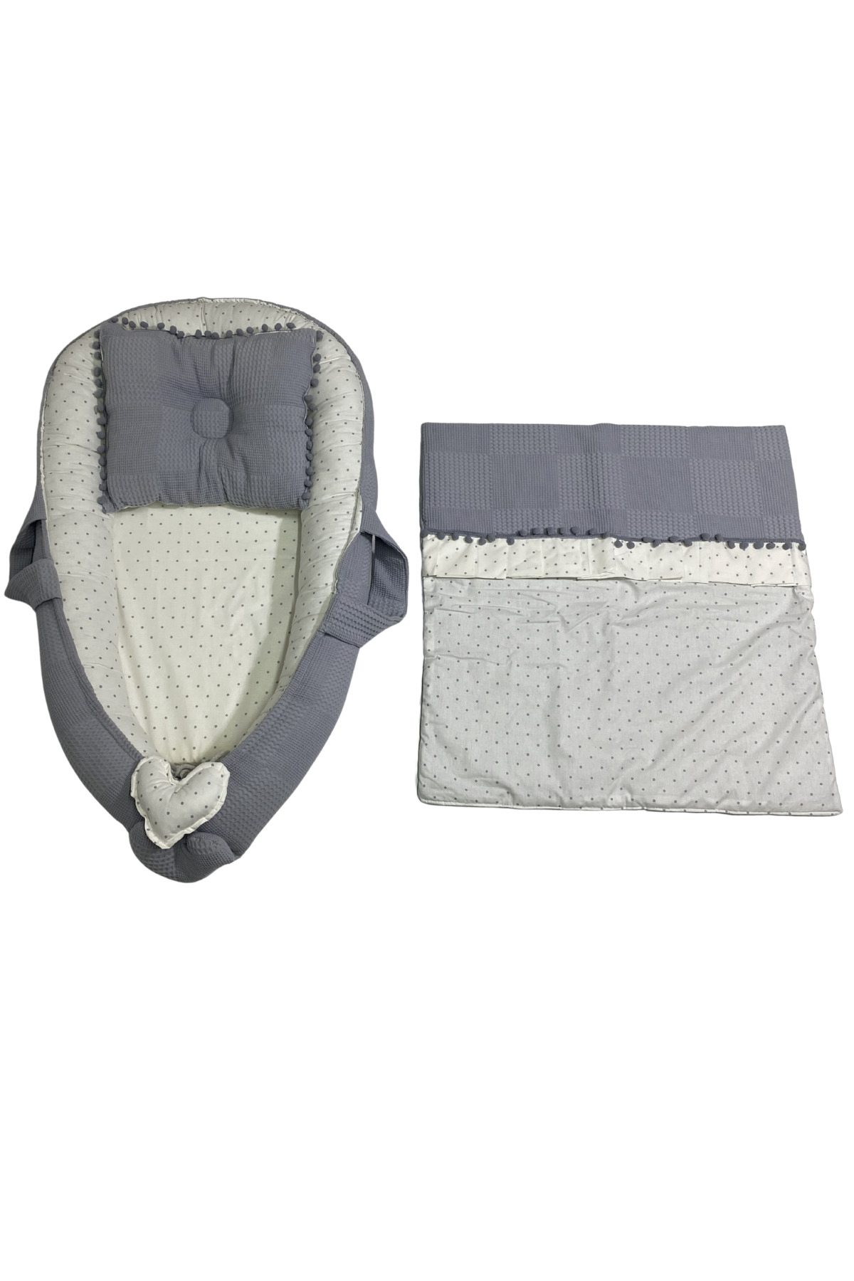 Happy Baby Dikiş Atölyesi 13’lü Babynest Puset Örtüsü Alt Açma Emzirme Yastığı Ana Kucağı Bebek Arabası Minderi Anne Yanı fotoğrafı 6 (önizleme)