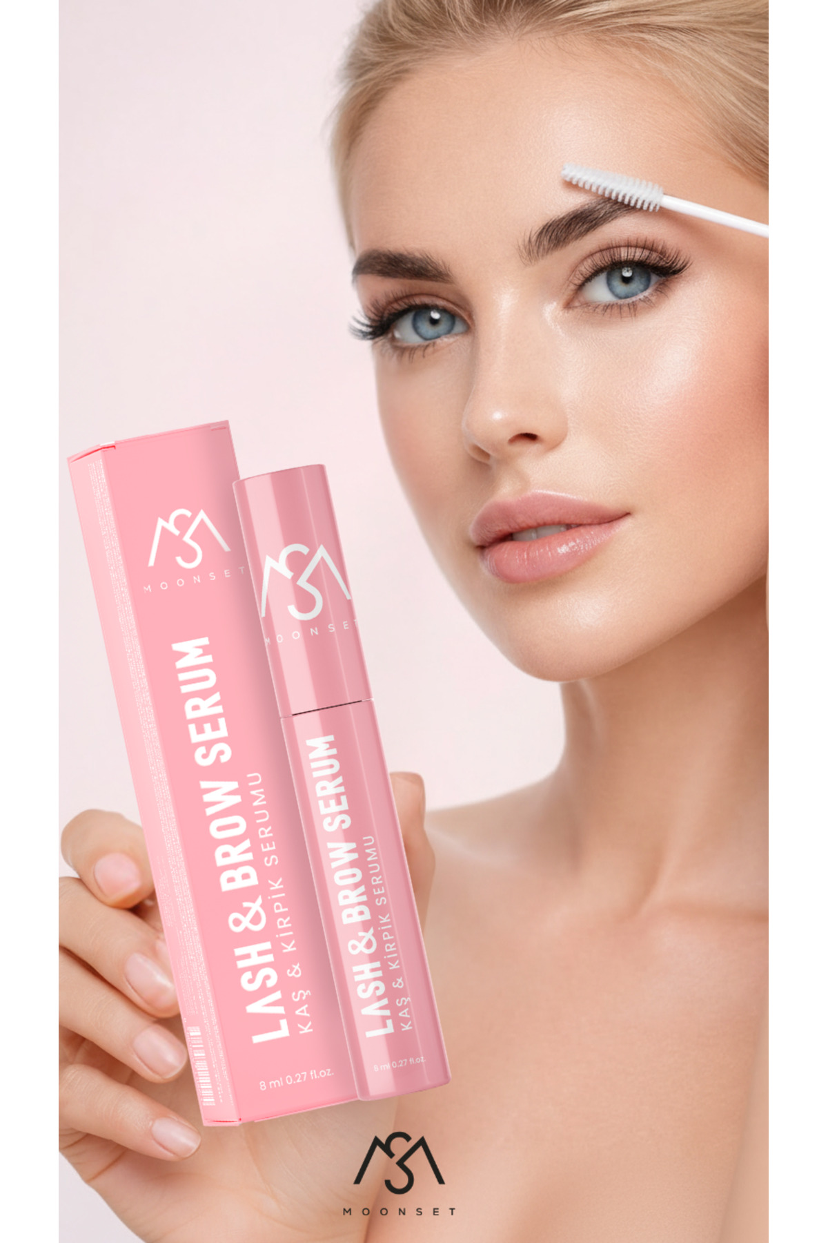 Kaş ve Kirpik Serumu – Güçlendirici, Uzatıcı ve Besleyici Vegan Bakım Serumu (8 ml) — moonsetkaşkirpik — تصویر 6 از 9