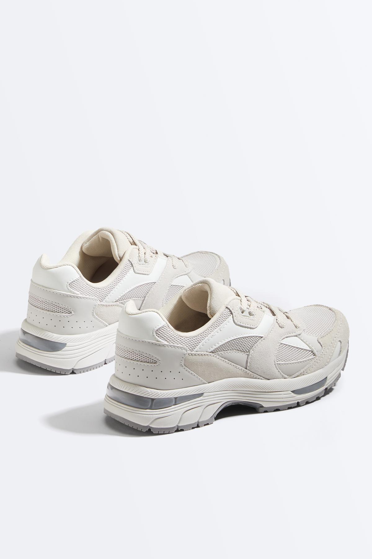 Oysho  Süet running tarzı spor ayakkabı - Görsel 4