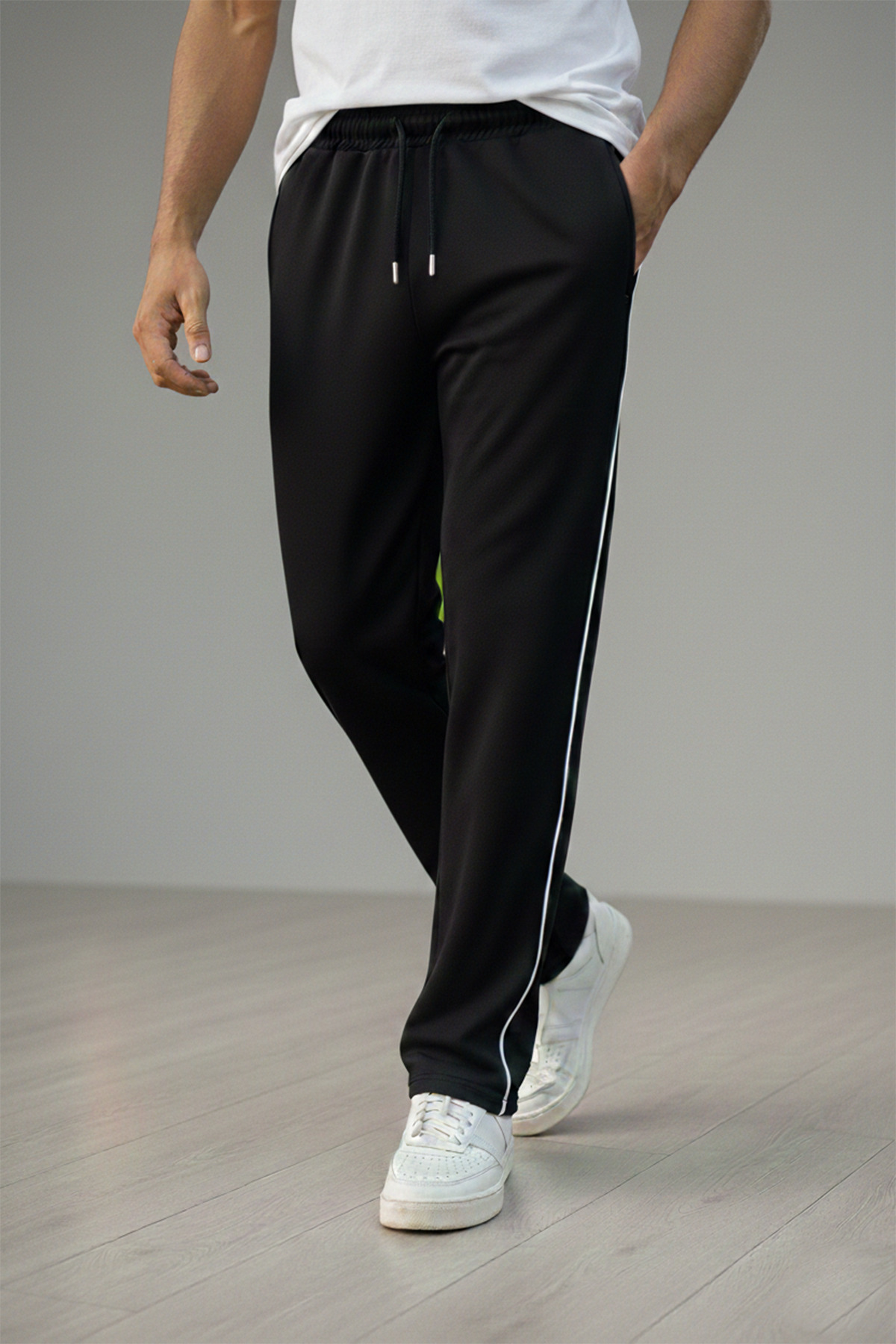 OXVİN  Yan Düz Biyeli Baggy Eşofman Altı Bol Paça 2 Iplik Orta Kalınlıkta Uzun (ORİJİNAL KALIP) - Görsel 8