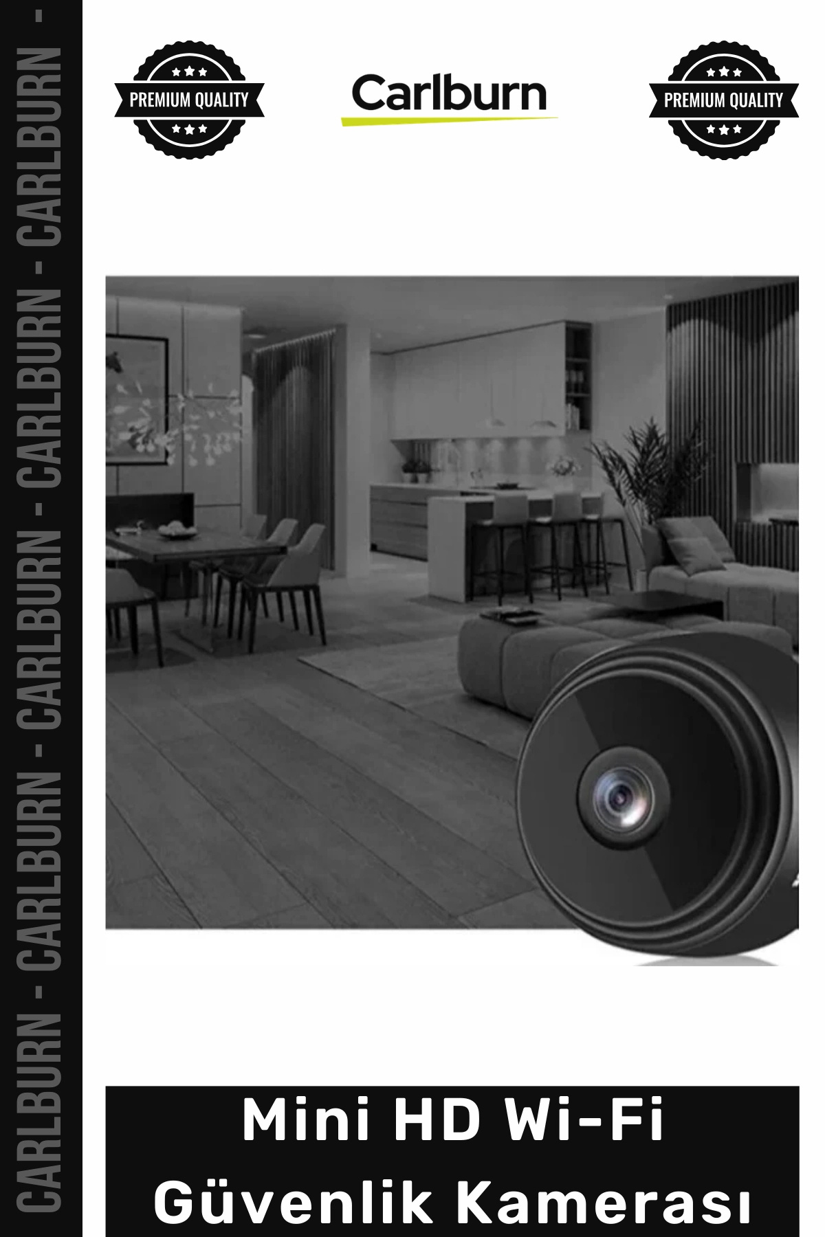 Carlburn Gizlenebilir Uzaktan İzleme Mobil Kontrol Ev Güvenliği Bebek İzleme Mini HD Wi-Fi Güvenlik Kamerası fotoğrafı 4 (önizleme)