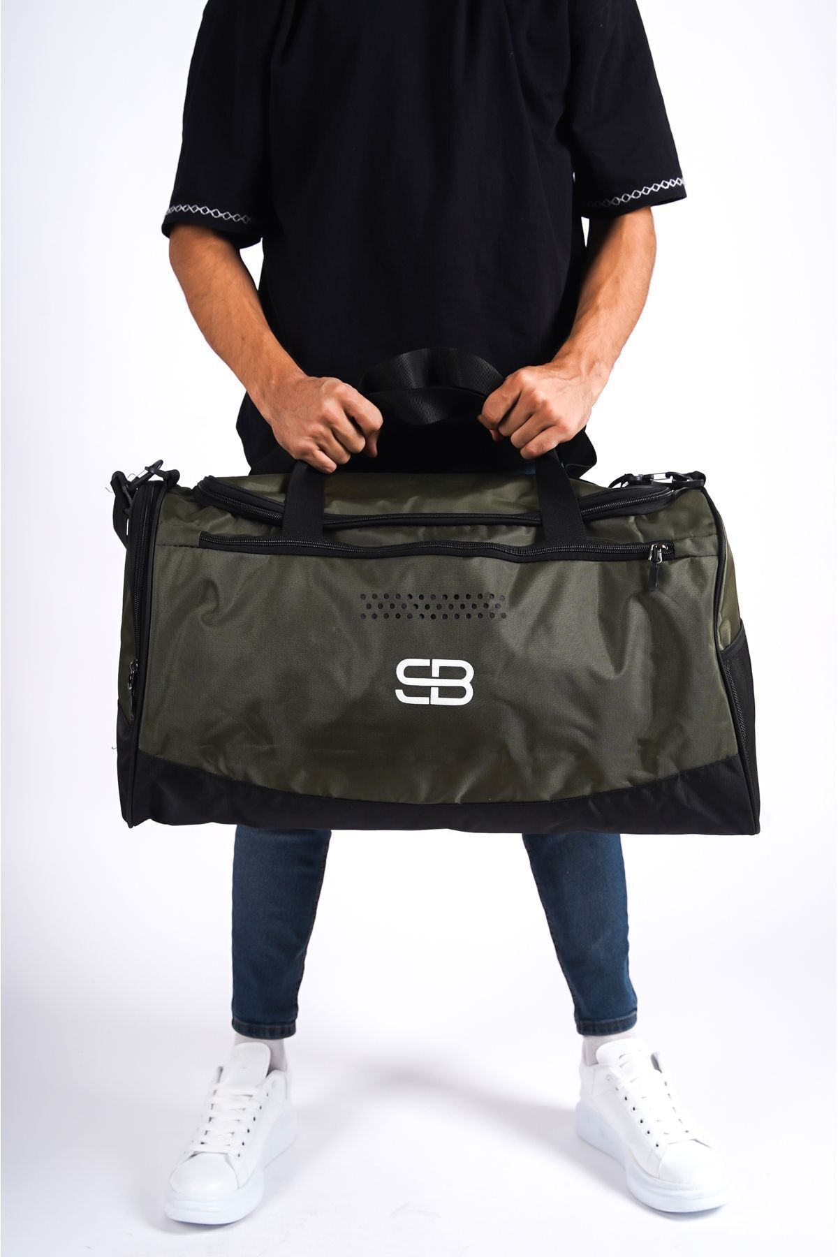 Solo Bag Haki Hava Alan Ayakkabı Bölmeli Spor Çantası 00300