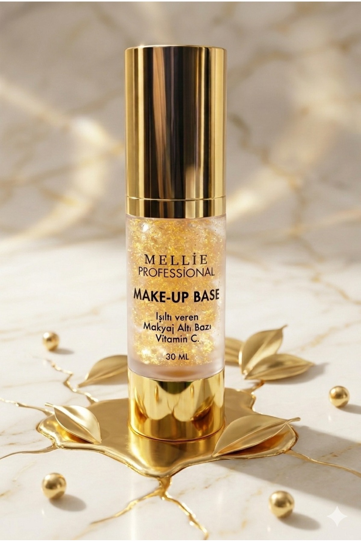 Işıltı Veren Makyaj Altı Bazı Özel Şişe 30 ml — طلایی 13800 — تصویر 4 از 6