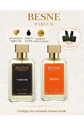 besneparfum Besne Parfüm Narkotik & Brave 2’li Erkek Seti (100 ml)