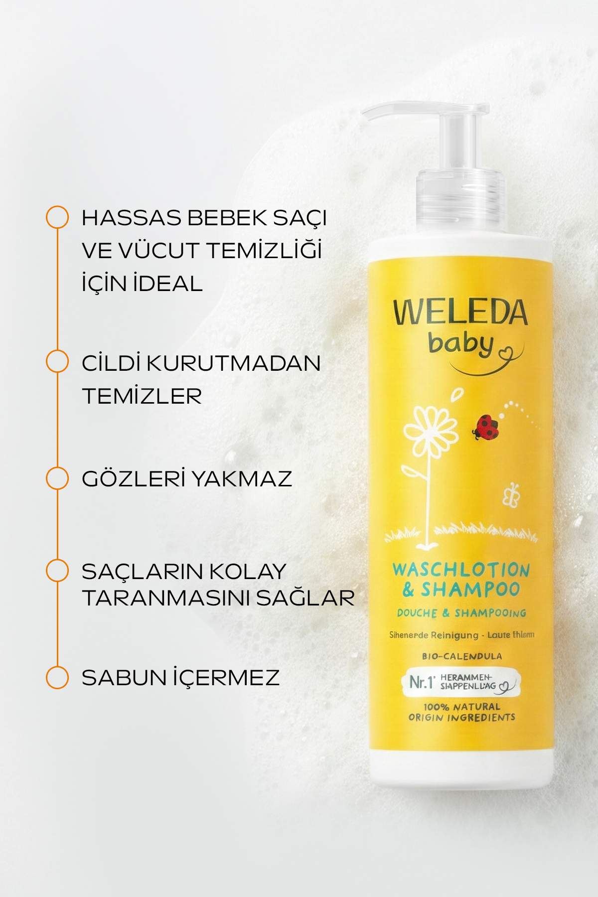 Weleda Calendula Özlü Organik Saç ve Vücut Şampuanı 400ml fotoğrafı 2 (önizleme)