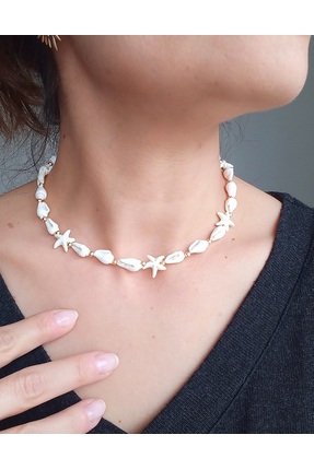 BNG AKSESUAR Deniz Kabuğu Gold Deniz Yıldızı Kolye