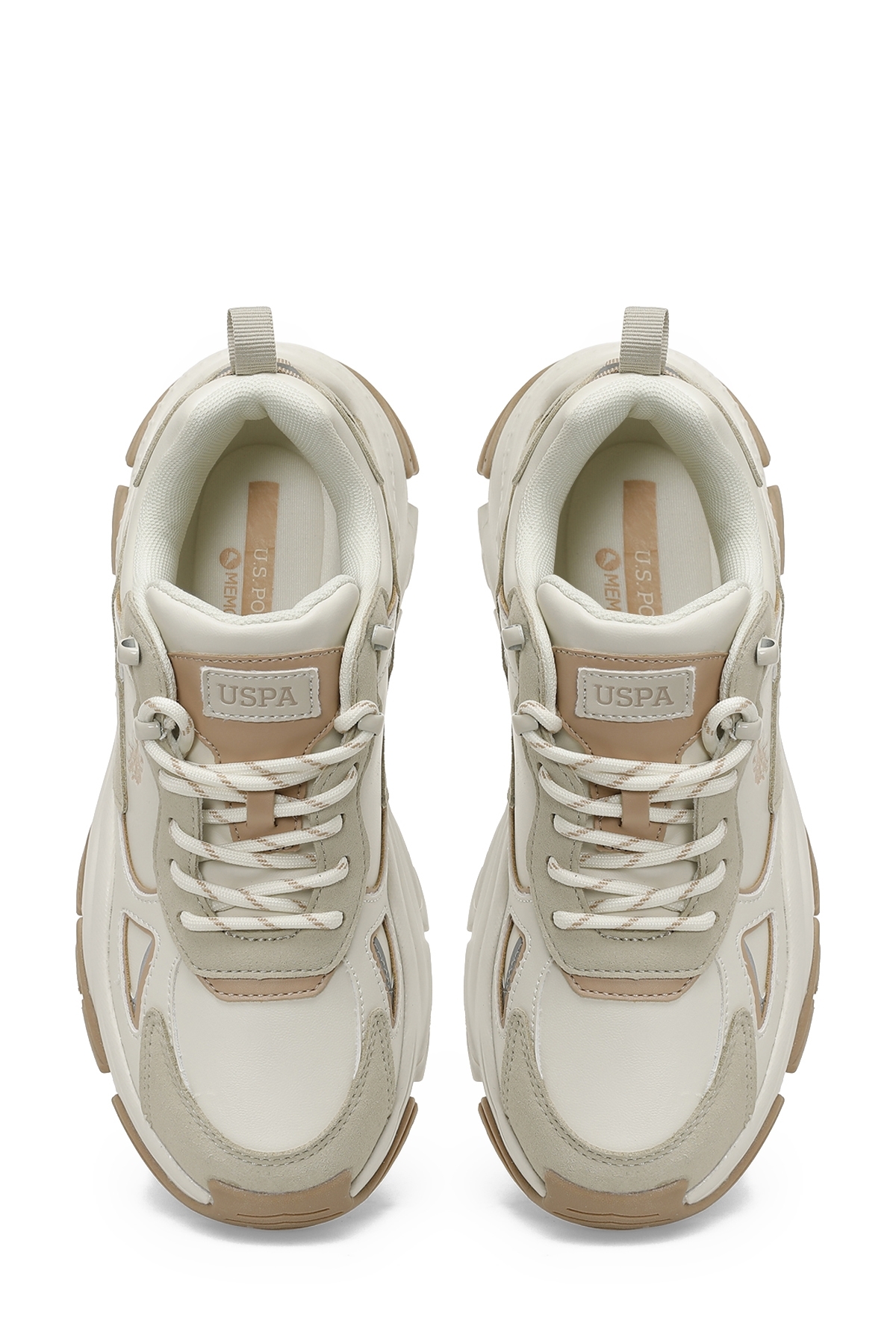 U.S. Polo Assn.  KALISTA 6FX Bej Kadın Spor Ayakkabı - Görsel 4
