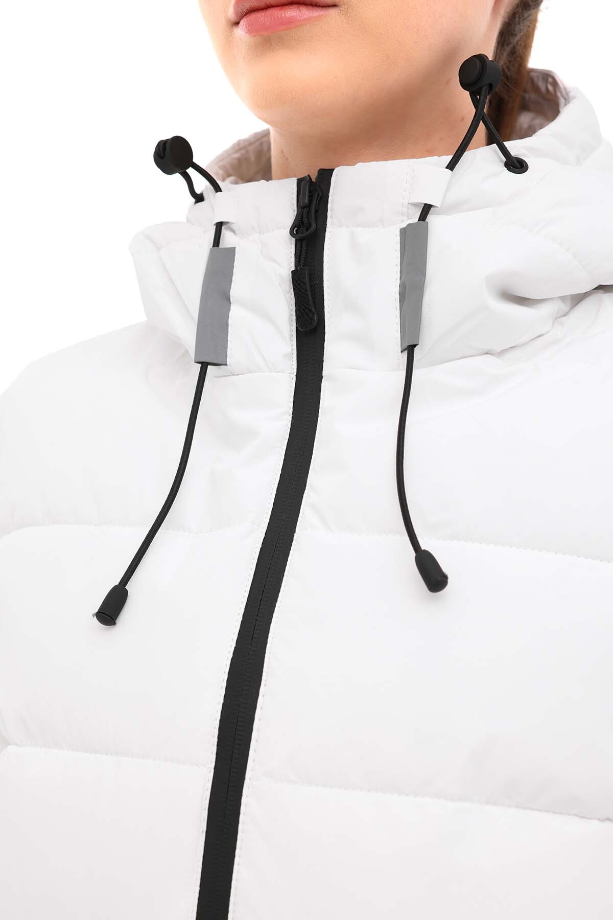 Lumberjack  WL APRESKI 2SN31 5PR Beyaz Kadın Kısa Kaban - Görsel 3