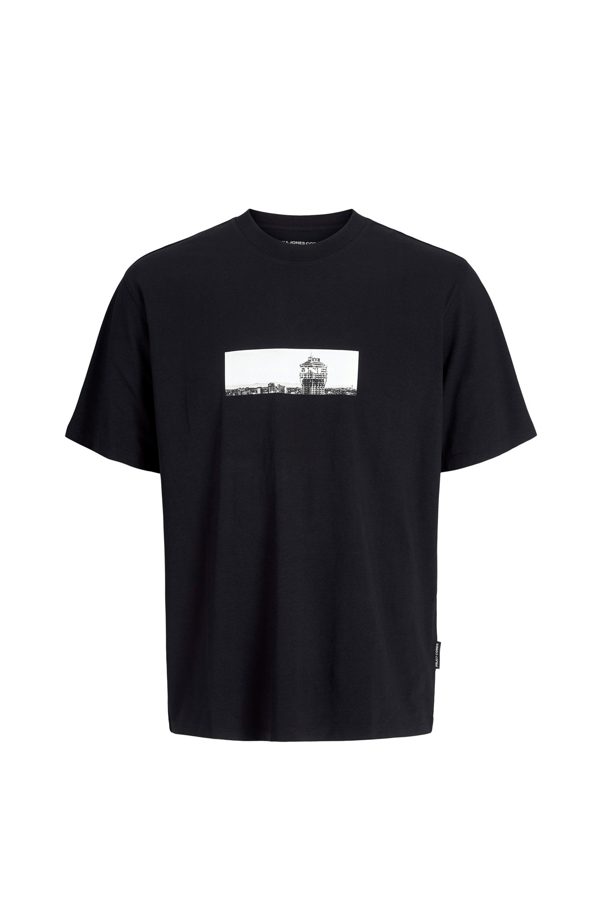 تی‌شرت آستین کوتاه مردانه مشکی JCOPACER PHOTO BRANDING جک اند جونز تی شرت Jack & Jones