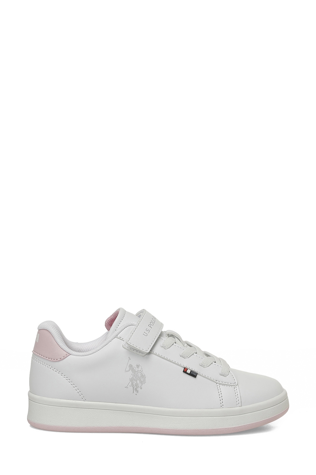 U.S. Polo Assn. Eniya Jr 6Fx White Girls' Sneaker
