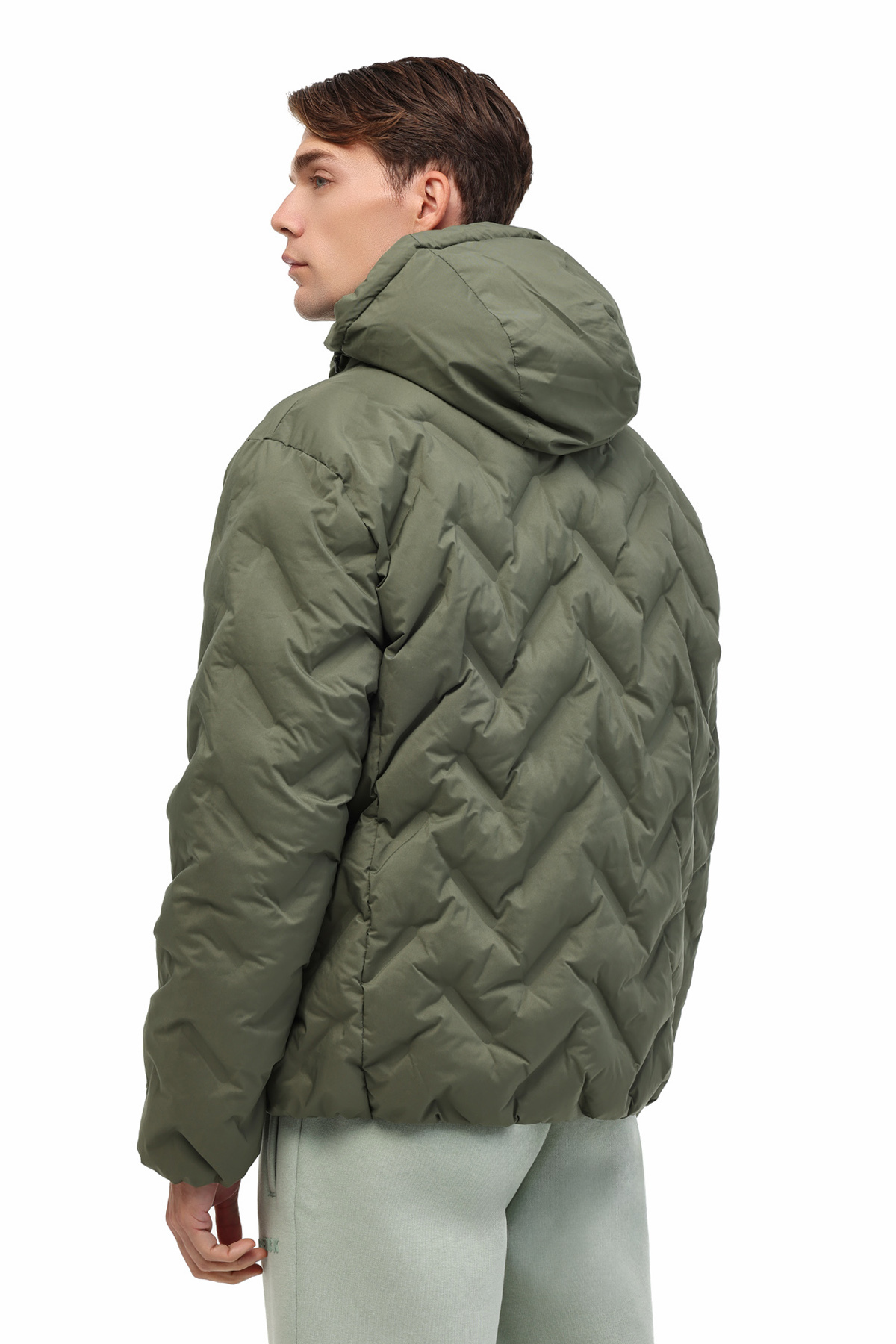 ML HENRY COAT 25N17 5PR Haki Erkek Kısa Kaban — خاکی — تصویر 2 از 5