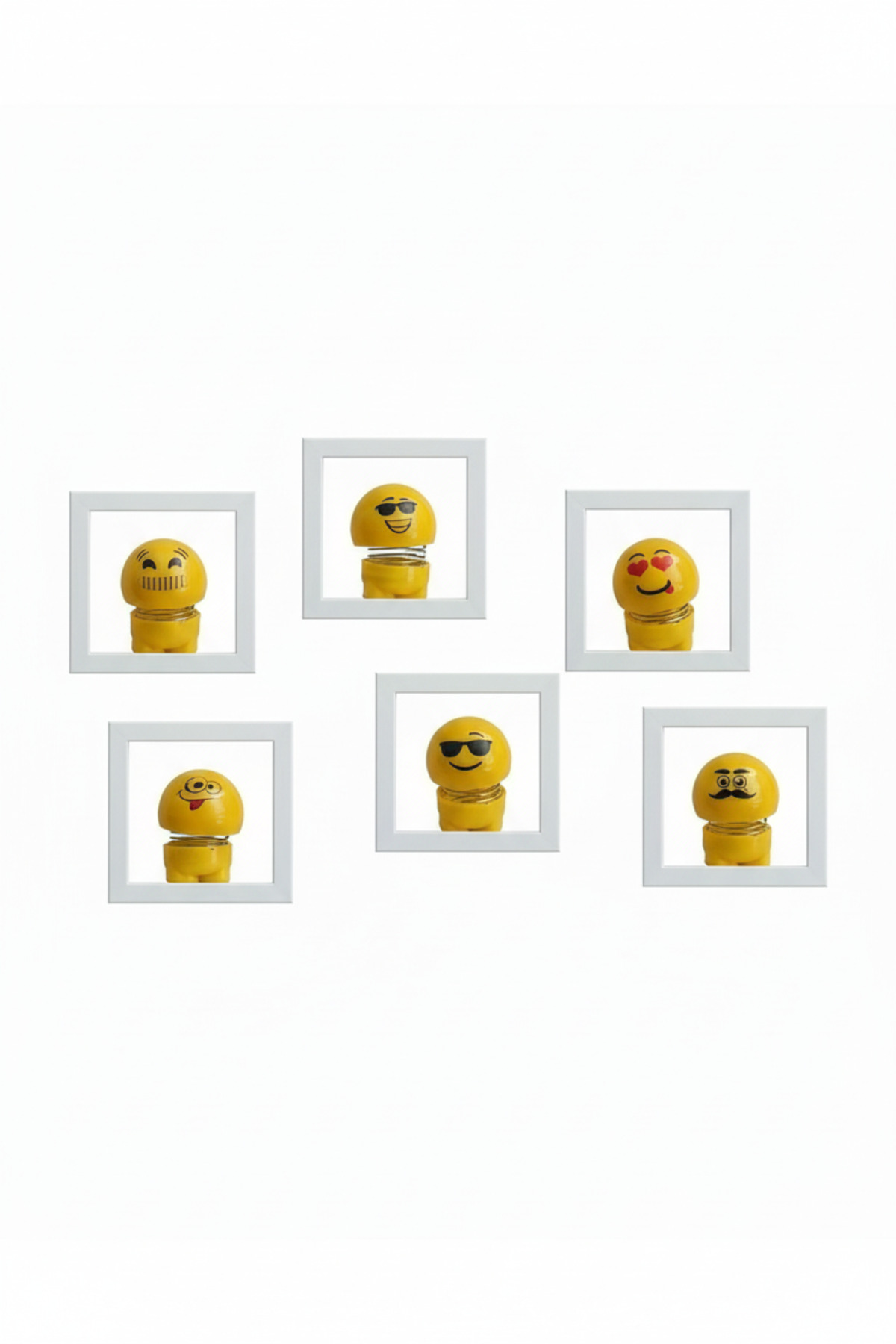 ASTUNİNG zıp zıp emoji yaylı ayaklar çift taraflı bantlı Emoji