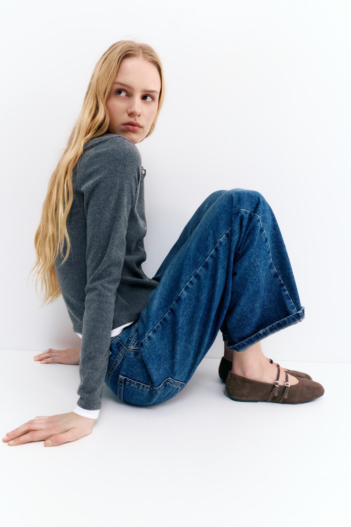 Pull & Bear  Deri şeritli babet - Görsel 7