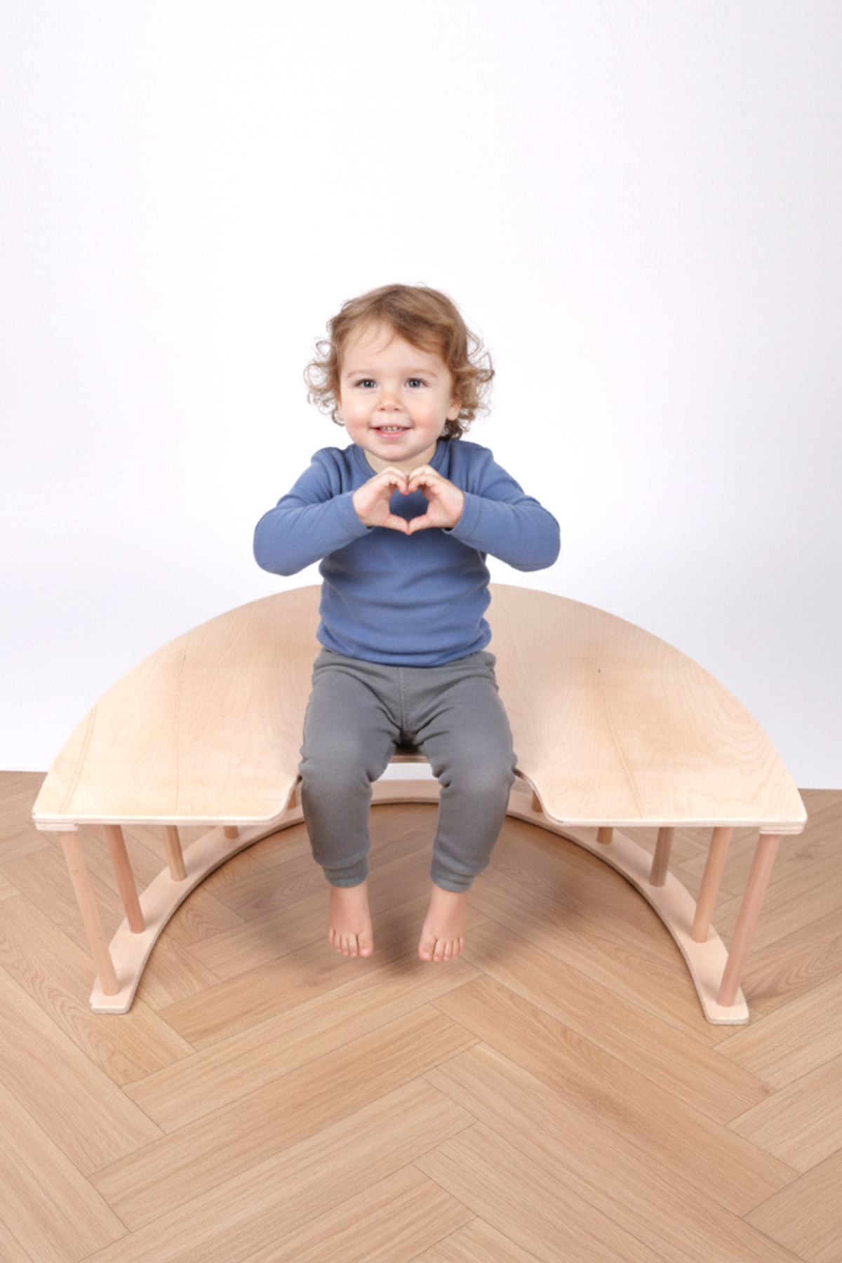 ROZİTOYS Pikler Doğal Ahşap Montessori Motor Gelişim Halkası, Çok Fonksiyonlu Eğitim Oyuncağı fotoğrafı 6 (önizleme)