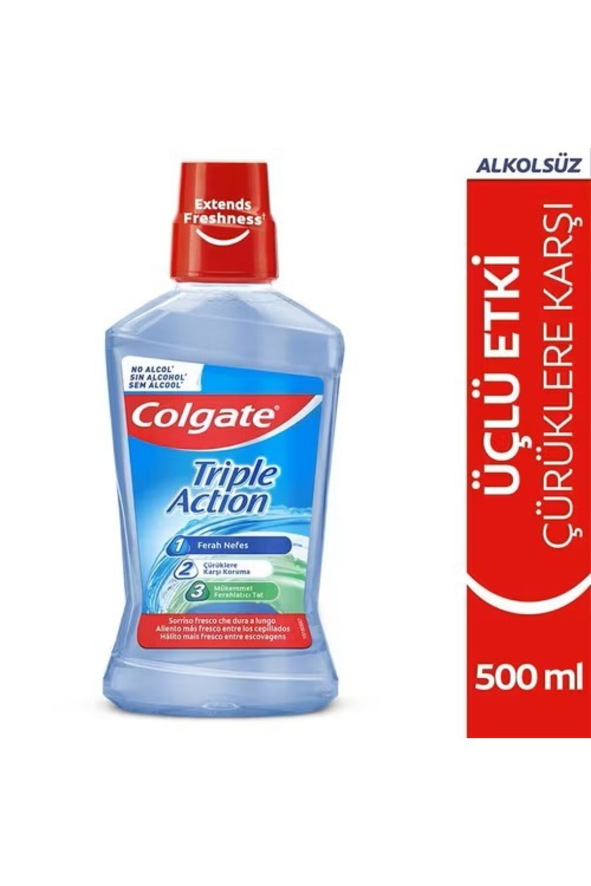 Colgate Üçlü Etki Ağız Bakım Suyu 500 ml - Fiyatı, Yorumları