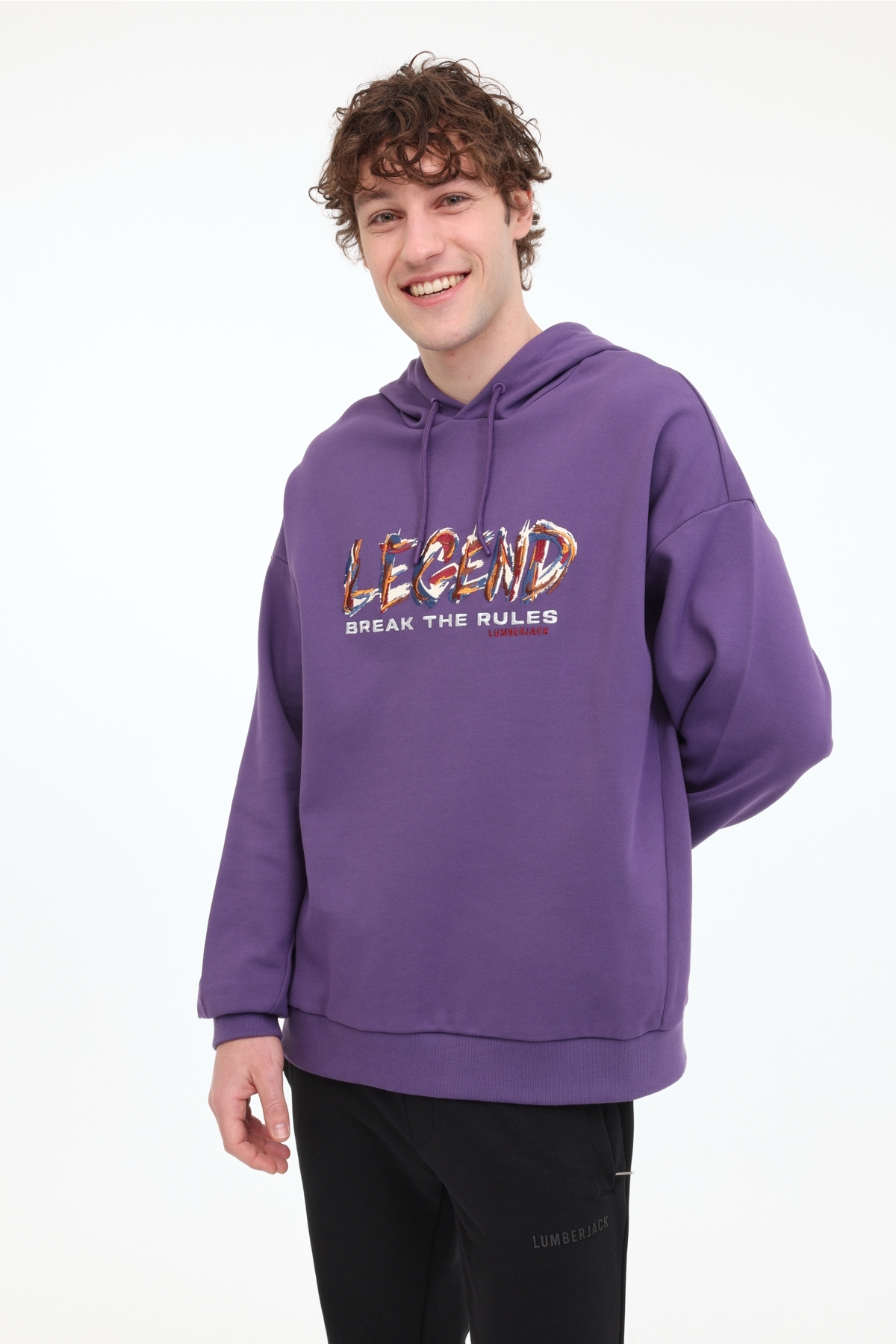 Lumberjack ML FRANCO 17FF09 5FX Mor Erkek Sweatshirt - Fiyatı