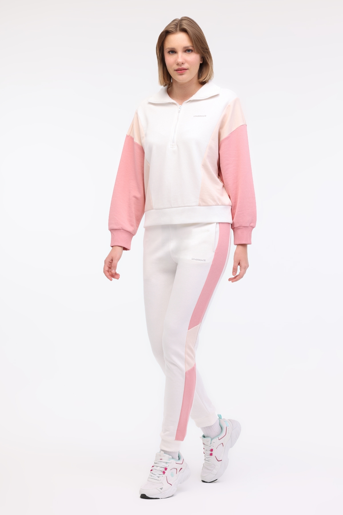 lumberjack WL ANNABEL-C 16CK927 5FX Pembe Kadın Sweatshirt görsel 3