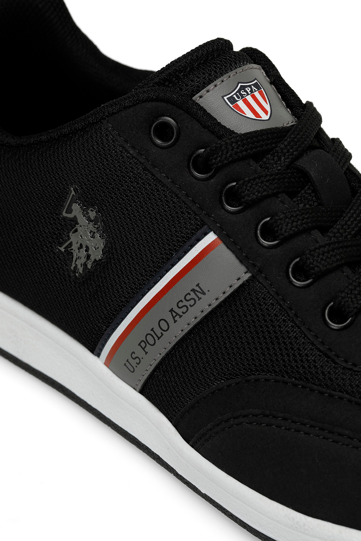 U.S. Polo Assn.  KARES 4FX Siyah Erkek Sneaker - Görsel 7