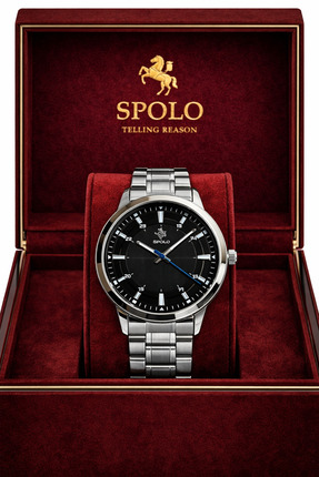 S.POLO Yeni Sezon Gümüş Renk Şık Model Erkek Kol Saati Bileklik Hediyeli Baba...