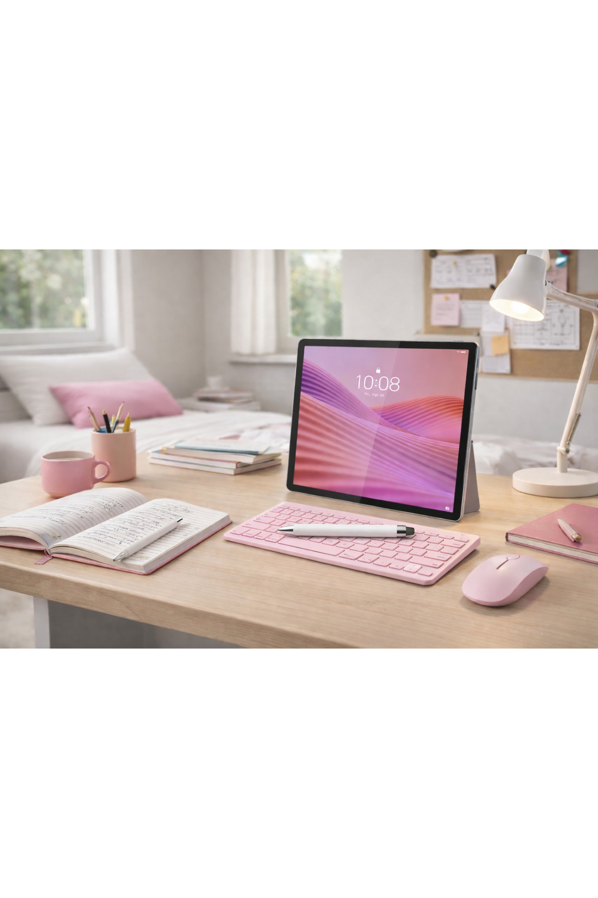 Tab M10 4GB 64GB 10.1" TABLET+GOLD KALEM+PEMBE KLAVYE+MOUSE