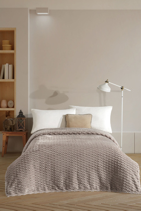 Elart Star Battaniye Çift Kişilik Wellsoft (180x220 cm) Vizon