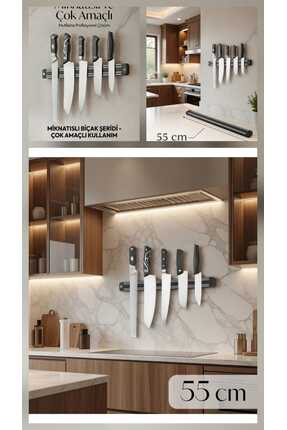 SARAÇOĞLU STORE 55 CM Ekstra Güçlü Mıknatıslı Bıçak Tutucu - Geniş Manyetik G...