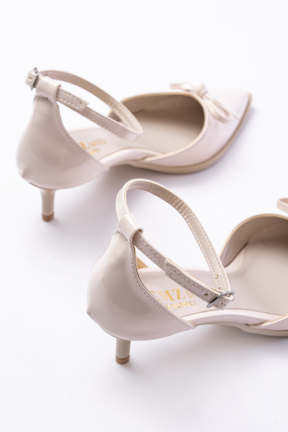 ACMZ SHOES  Saten Taş Detaylı Ayakkabı - Görsel 4