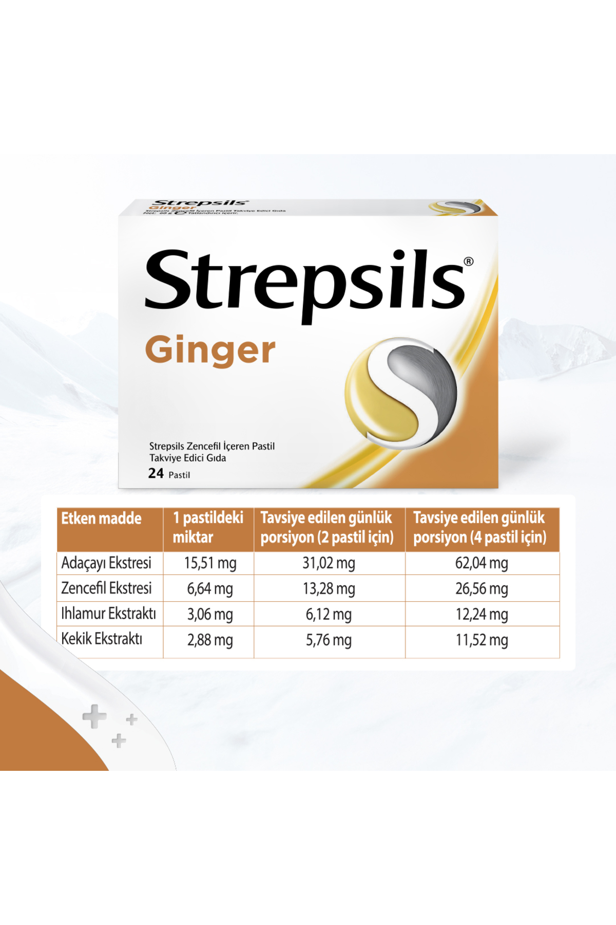 Strepsils Ginger Zencefil 24 Pastil 1 adet - Fiyatı, Yorumları