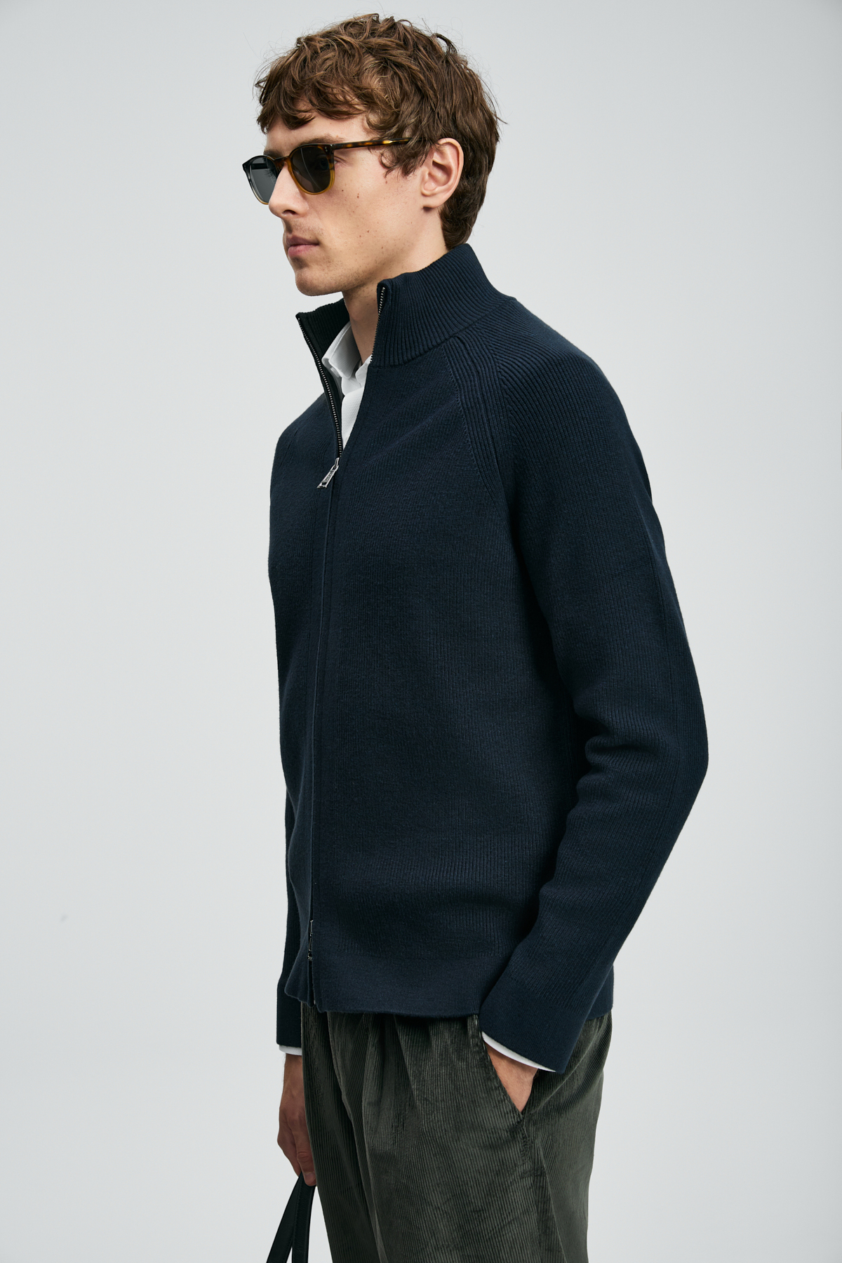 Lufian  Amber Erkek Hırka Lacivert - Görsel 3