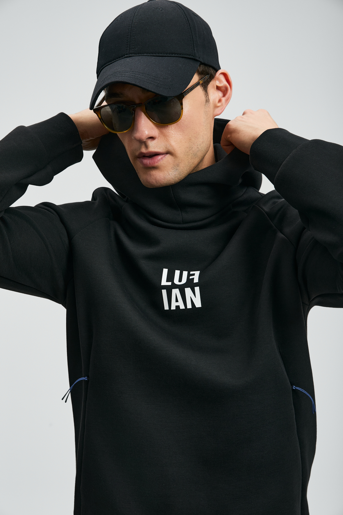 Lufian  Snow Erkek Sweatshirt Siyah - Görsel 3