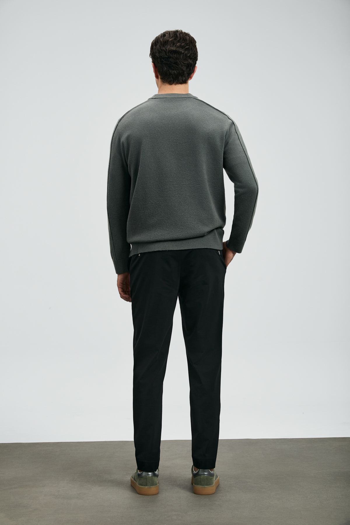 Lufian  Sımon Smart Erkek Chino Pantolon Slim Fit Siyah - Görsel 5