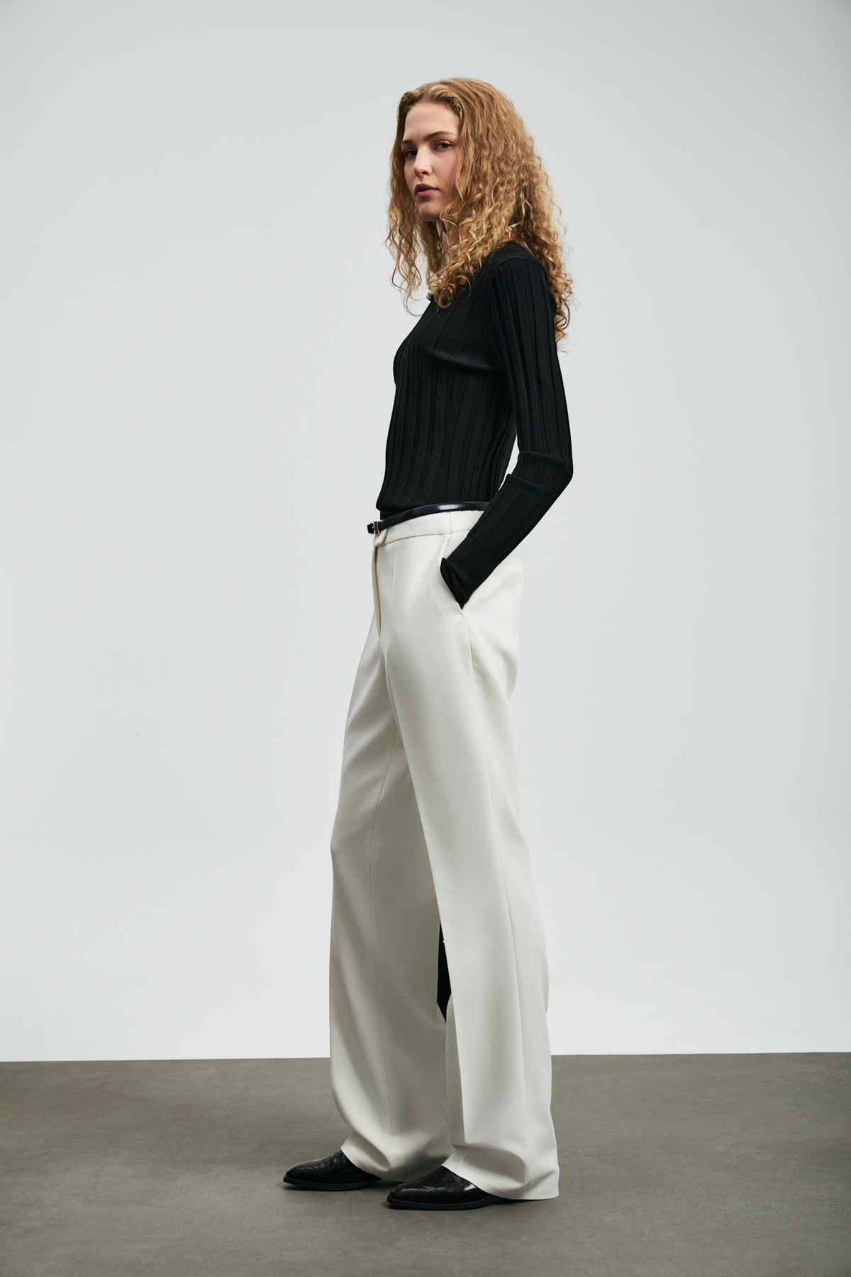 Lufian  Perla Kadın Kazak Siyah - Görsel 4